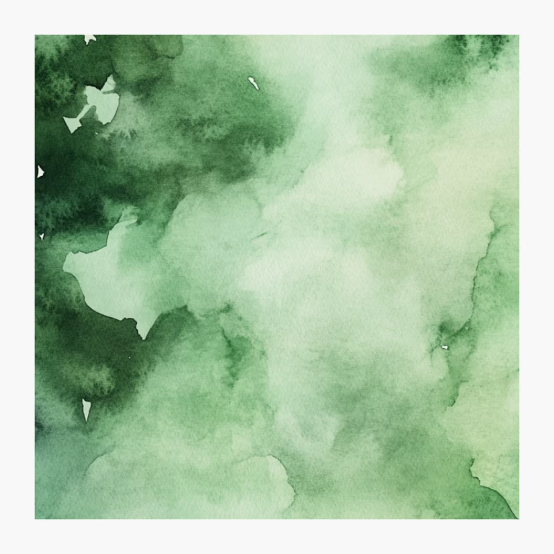 Abstract Green Watercolor Texture: Fluid Nature-Inspired Background Pin