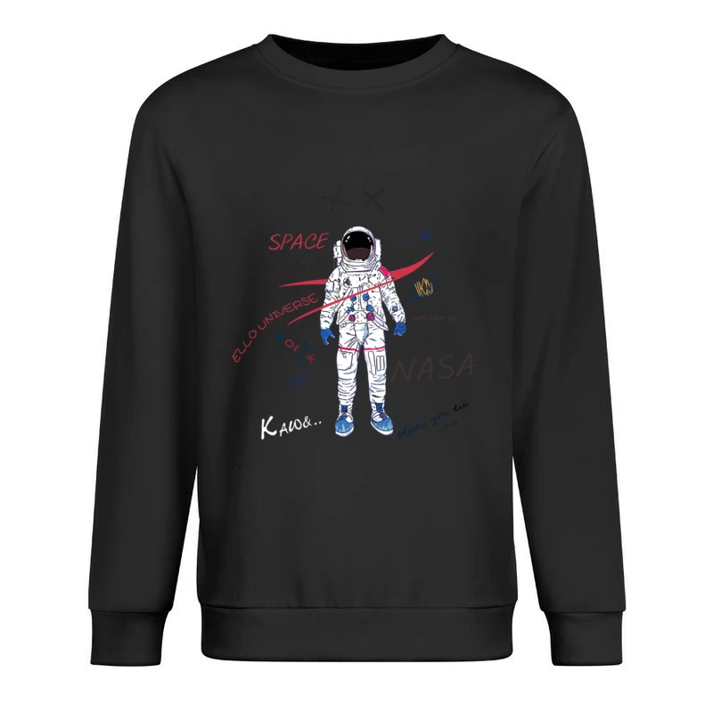 Weltraum-NASA-Astronaut Herren Pullover Sweatshirt