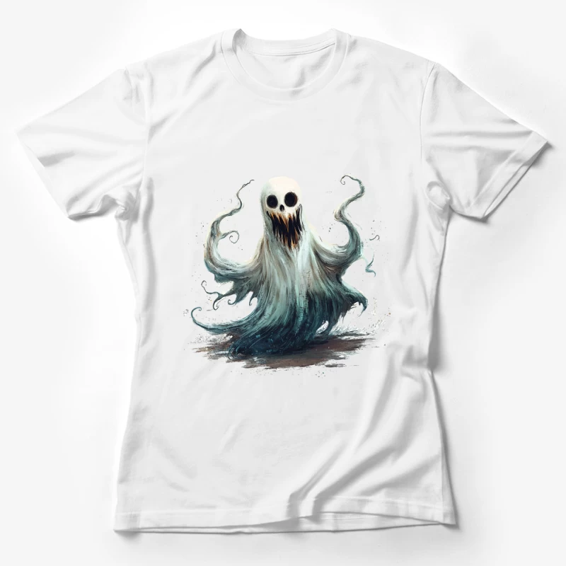 Ethereal Ghost Monster with Haunting Expression Female T-Shirt