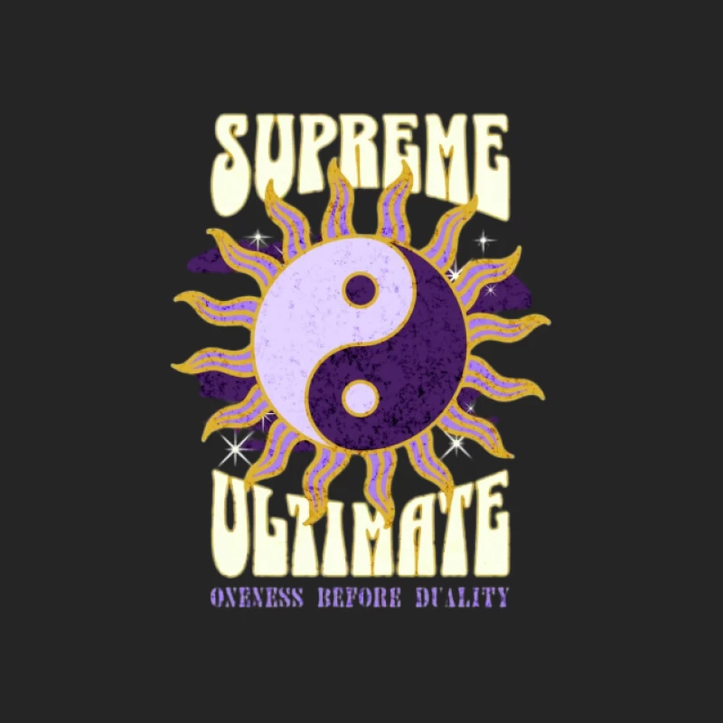 Supreme Ultimate Yin Yang Design Herren Pullover Sweatshirt