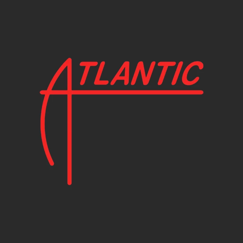 Atlantic Records Red Logo Design Baseball Cap
