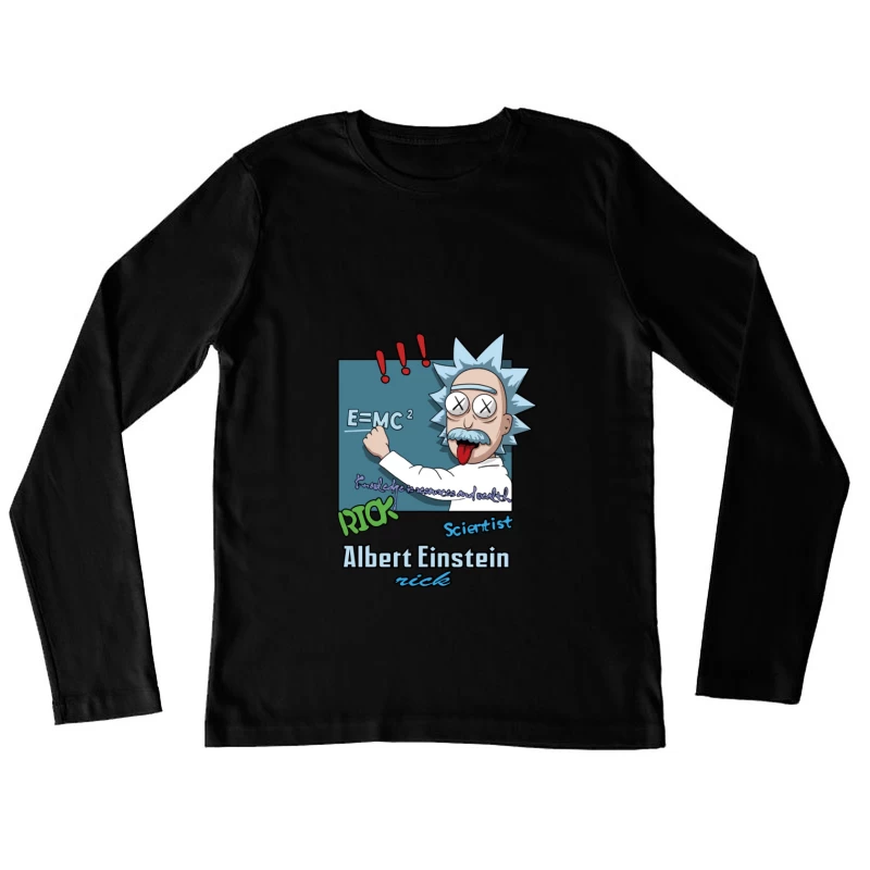 Verrückter Wissenschaftler-Parodie Damen Langarm T-Shirt