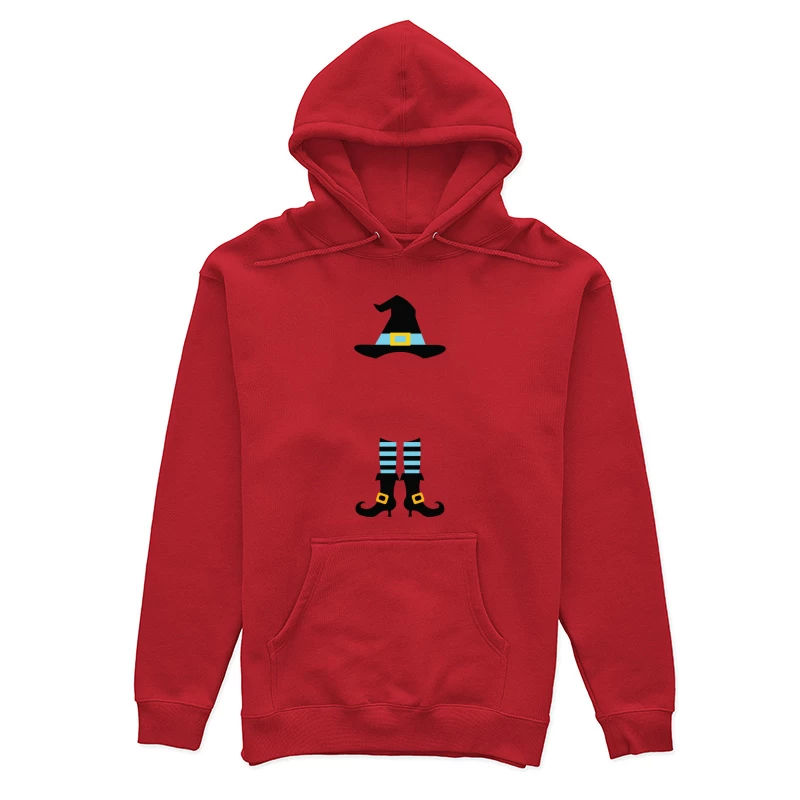 Chapeau de sorcière avec des jambes rayées Femme Sweat à capuche