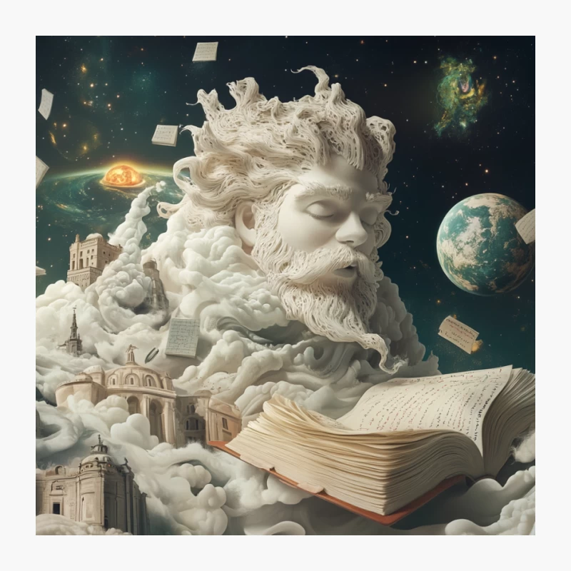 Cosmic Sculpture of Imagination: A Mythological Fantasy Pin