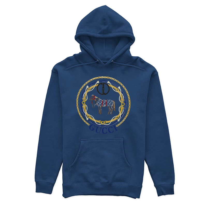 Gucci Pferd Wappen Design Damen Pullover Hoodie