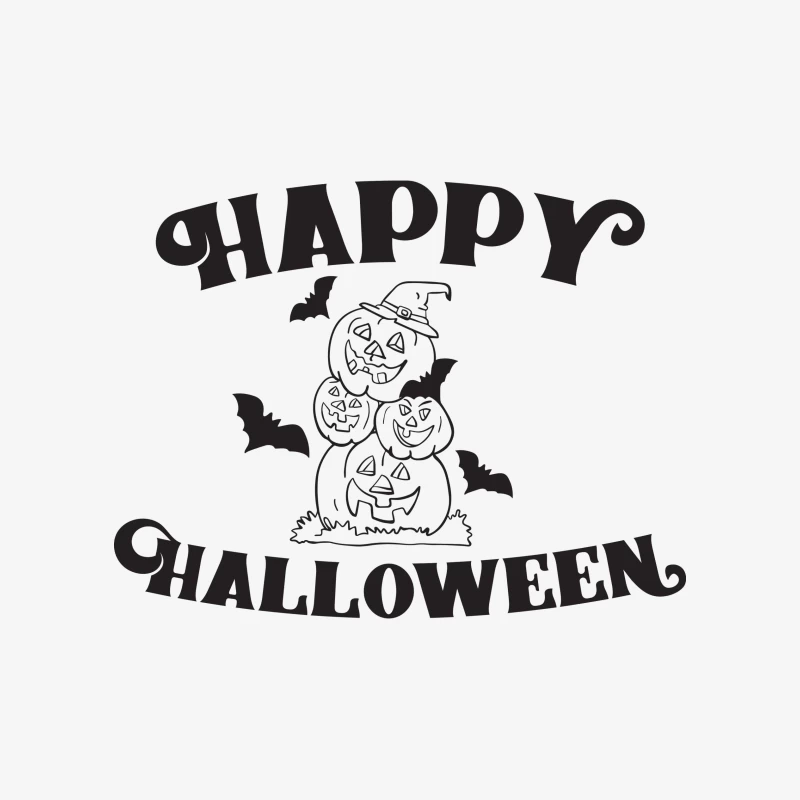 Citrouilles et chauves-souris pour Halloween Homme Sweat-shirt à enfiler