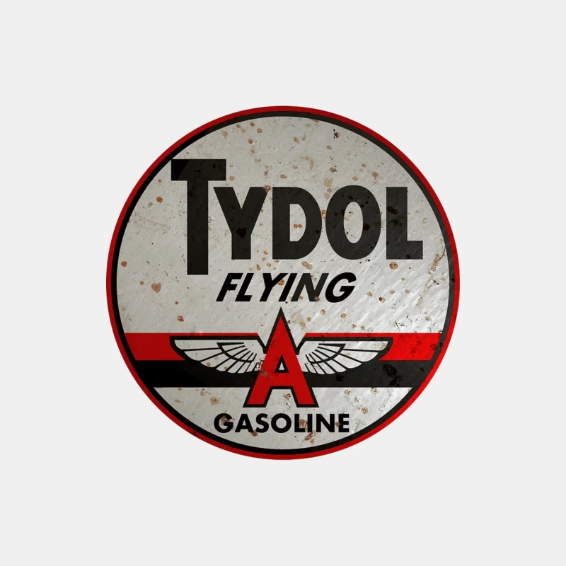 Vintage Tydol Flying A Gasoline Station Logo Sign Male Tank Top