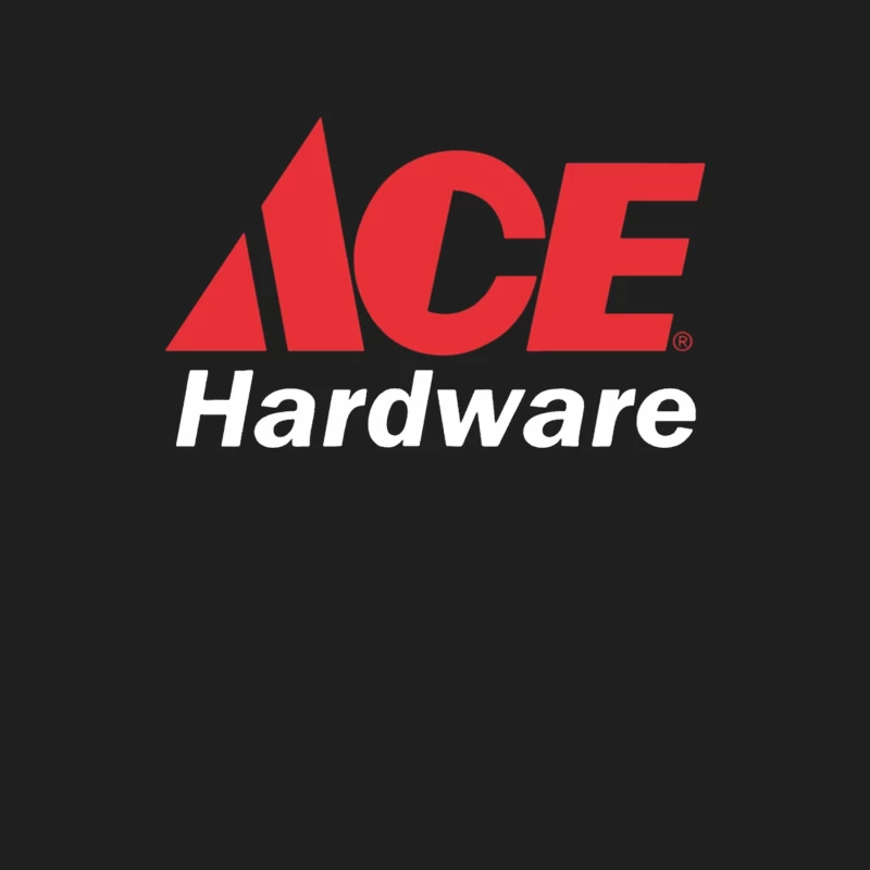 Ace Hardware Store Logo in Red and White Design Male Tank Top