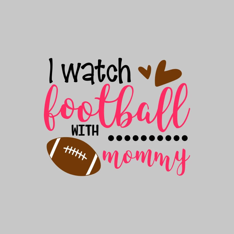 Regarder le football avec maman Homme Manches Longues T-Shirt