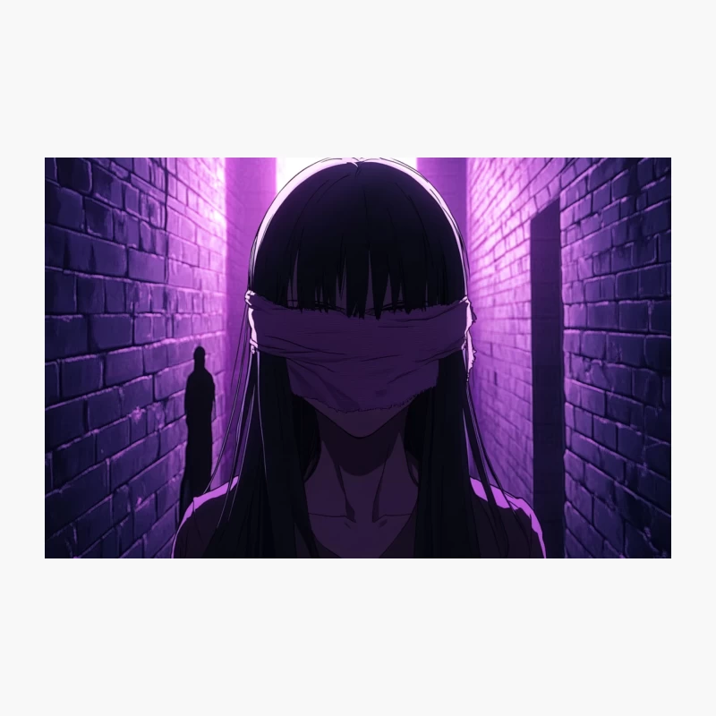 Masked Silhouette in Neon Cyberpunk Alley Travel Mug
