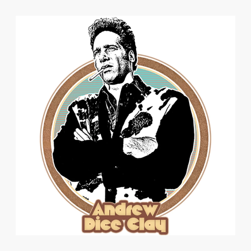 Andrew Dice Clay  Retro Style Fan Design Pin