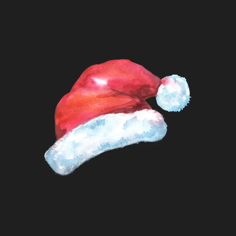 Chapeau de Noël en aquarelle Homme Débardeur