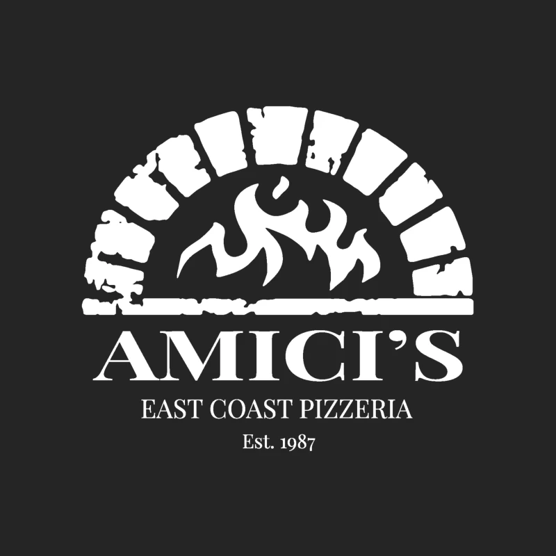 Amici's Logo Retro Male Pullover Sweatshirt