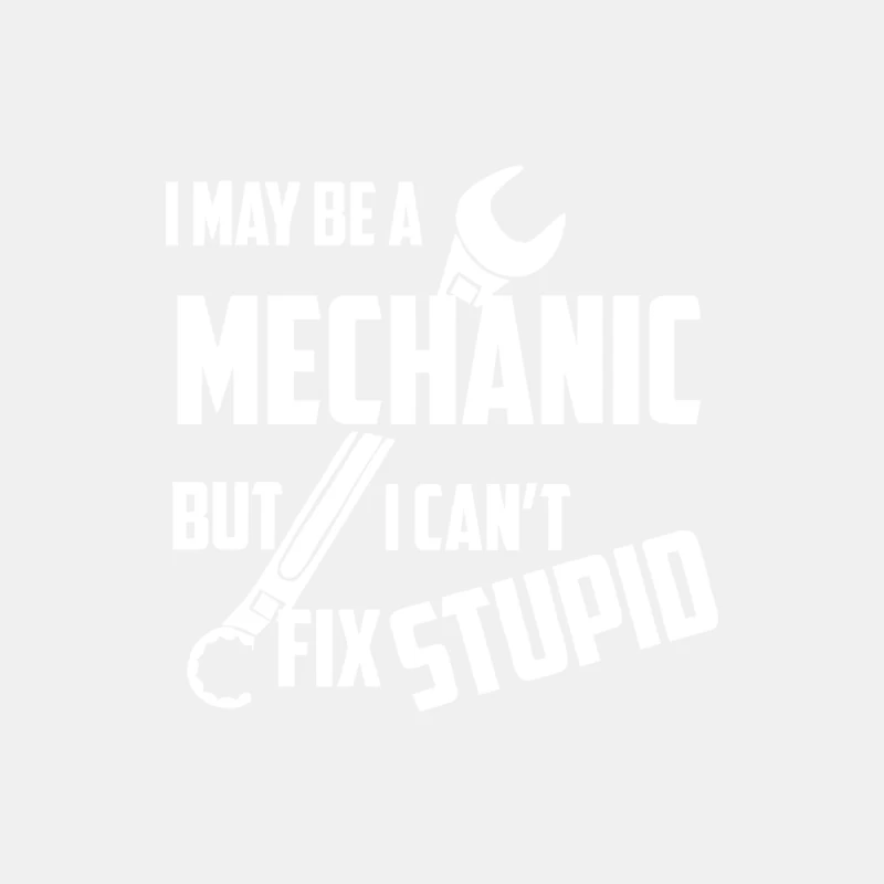 I May Be A Mechanic But I Can_t Fix Stupid Male Tank Top
