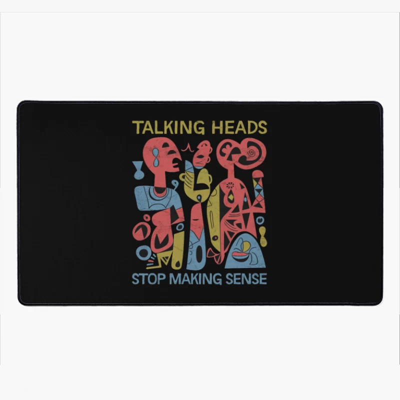 Talking Heads "Stop Making Sense" Abstract Album Art Desk Mat