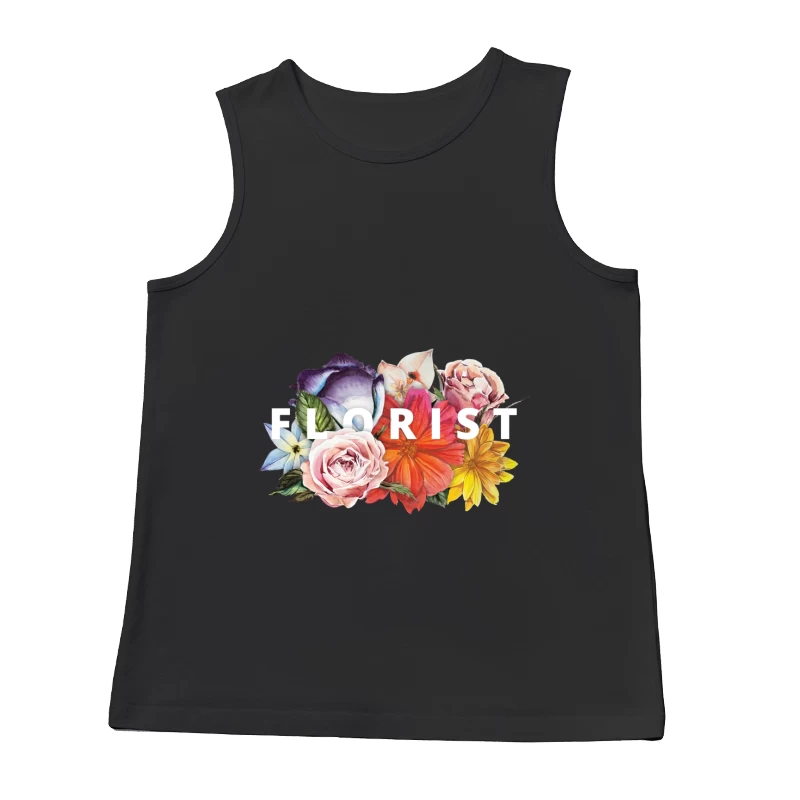 Floraler Schriftzug Herren Tanktops