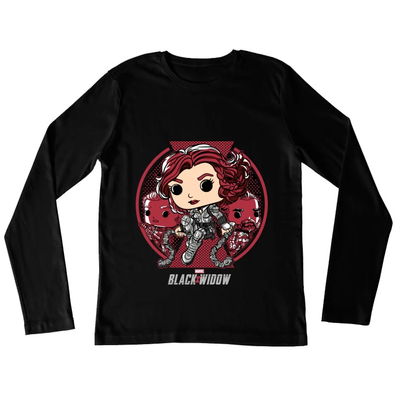 Marvel Black Widow Character Art Female Long Sleeve T-Shirt