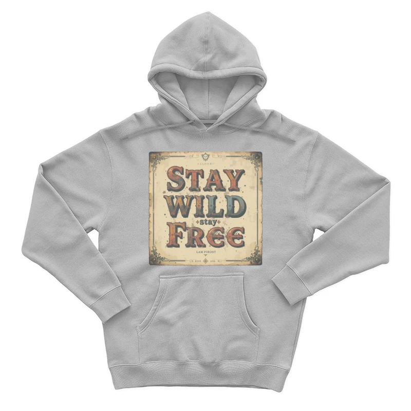 Vintage Inspirational Typography Design Male Pullover Hoodie