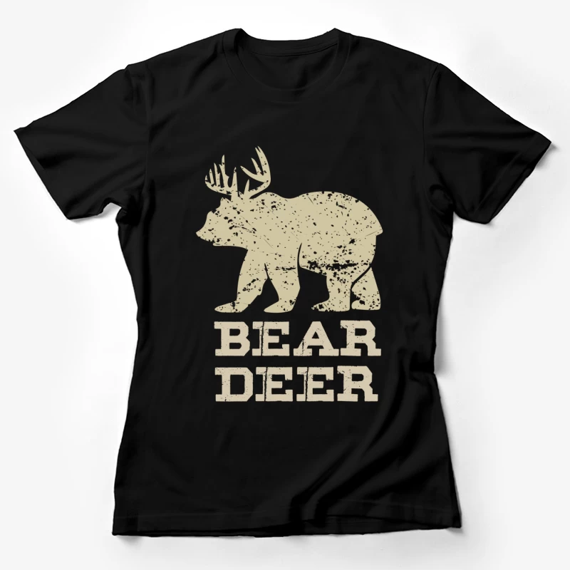 Créature Mythique Ours Cerf Femme T-Shirt