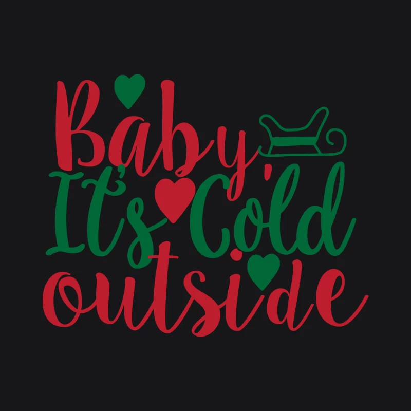Design de Noël: Bébé, il fait froid dehors Homme Sweat à capuche