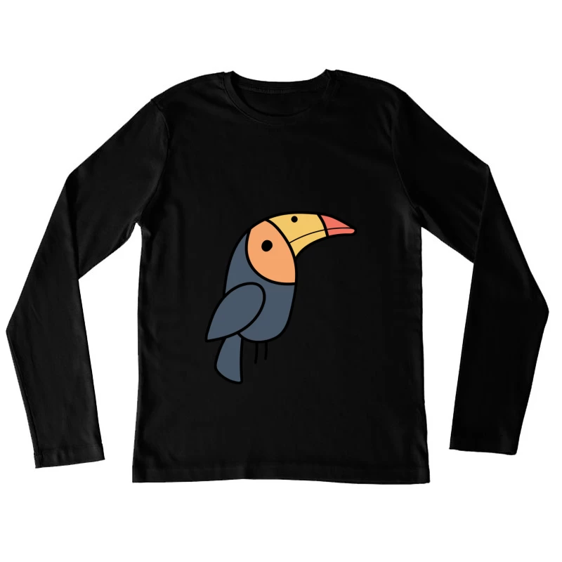 Image d'un toucan stylisé Femme Manches Longues T-Shirt