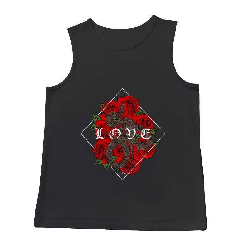 Amour en Serpent et Roses Homme Débardeur