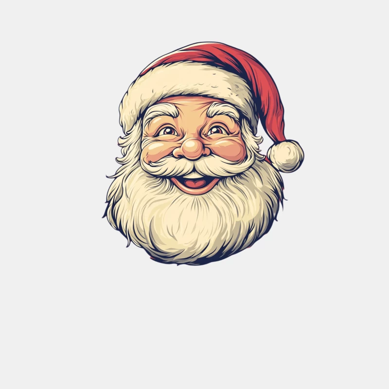 Festive Christmas Santa Cartoon Illustration Male Tank Top
