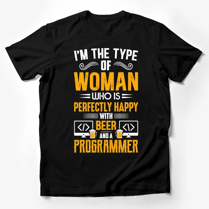 Femme, bière et programmation Homme T-Shirt