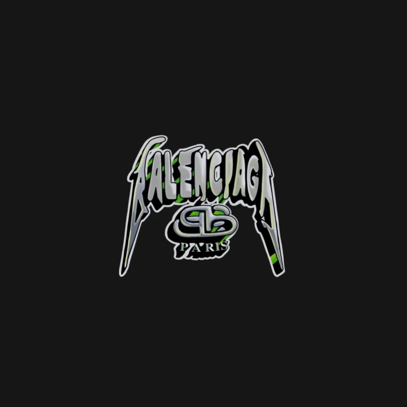 Design de logo métal de Balenciaga Femme Manches Longues T-Shirt