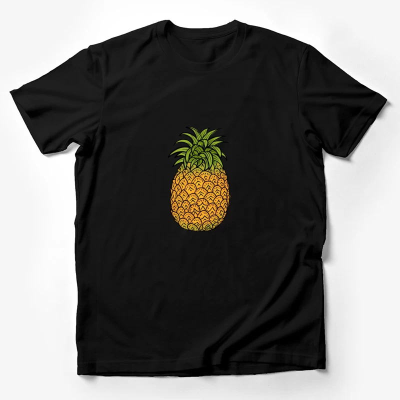 Bunte Ananas Illustration Herren T-Shirt