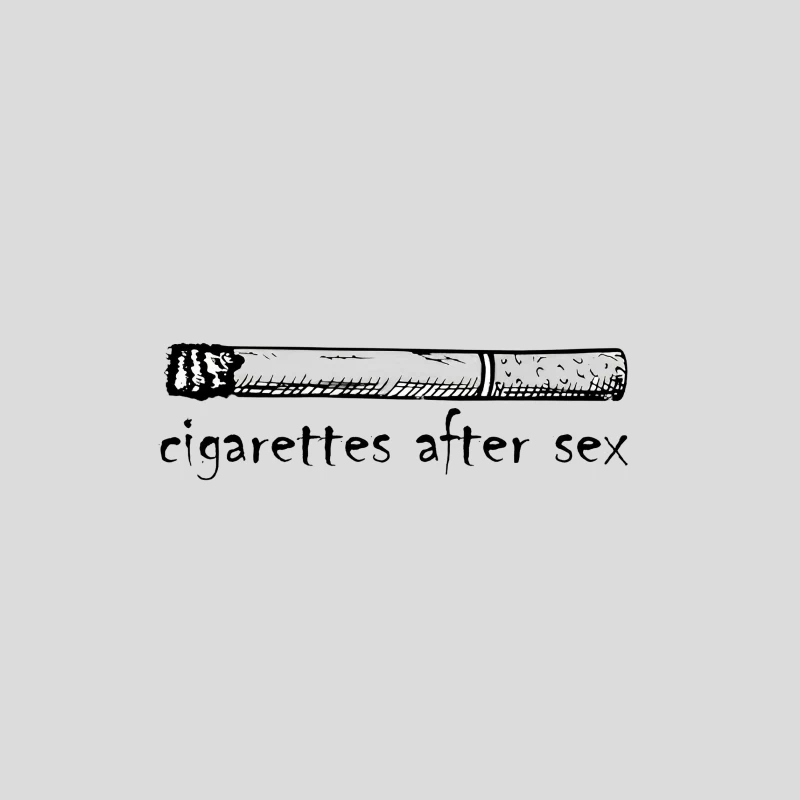 Cigarettes After Sex Logo Black Baseball Cap