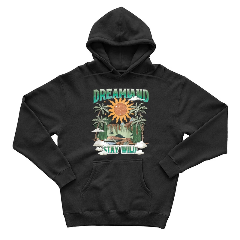Wildes Traumland mit Palmen Herren Pullover Hoodie