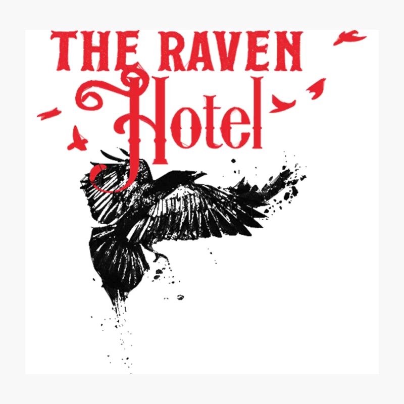 The Raven Hotel Throw Pillow
