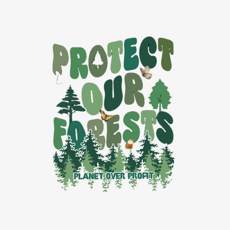 Protégeons Nos Forêts: Planète avant Profit Homme Sweat-shirt à enfiler