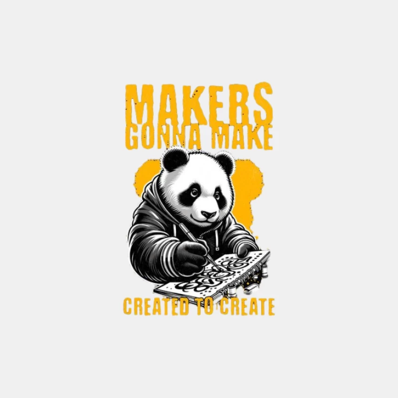 Kreativer Panda mit Spruch Herren Tanktops