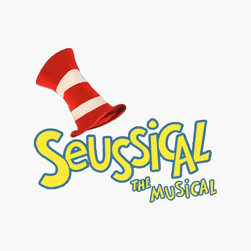 Seussical The Musical Theater Production Logo Cotton Tote Bag