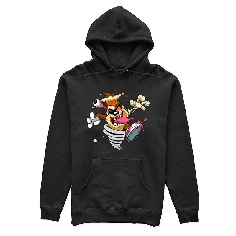 Wirbelsturm-Tier mit Augapfel-Spirale Damen Pullover Hoodie