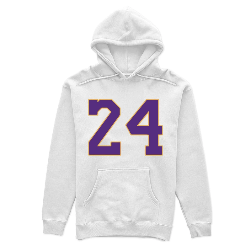 Violette Zahl 24 mit Gelbem Rand Damen Pullover Hoodie