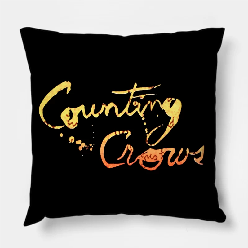 Counting Crows August and Everything Vintage Throw Pillow