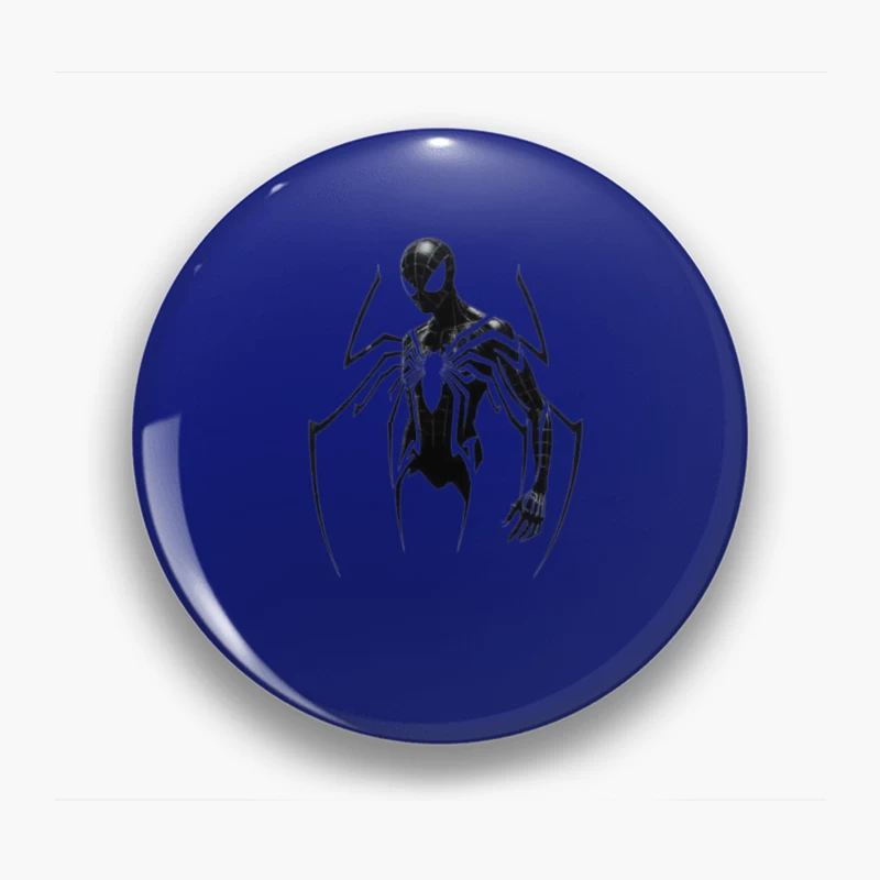 Minimalist Black Suit Spider-Man Symbiote Design Pin