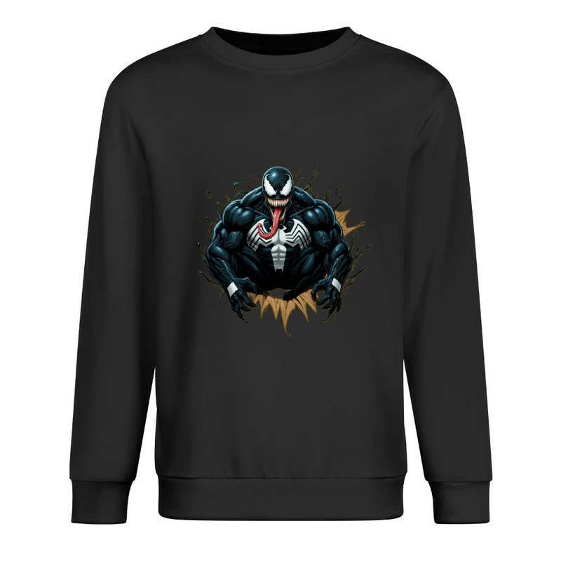 Venom: The Iconic Marvel Anti-Hero Male Pullover Sweatshirt