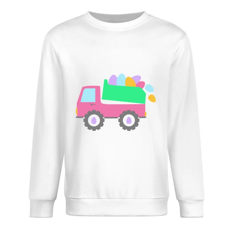 Camion coloré avec œufs décoratifs Homme Sweat-shirt à enfiler