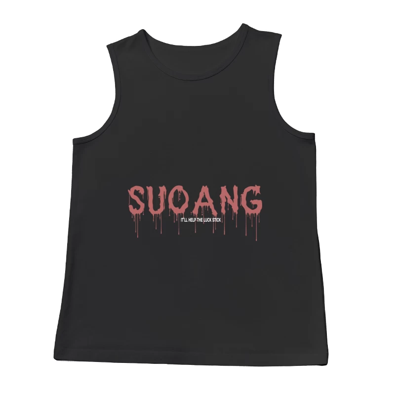 Mysteriöses Design mit stilisiertem Text Herren Tanktops