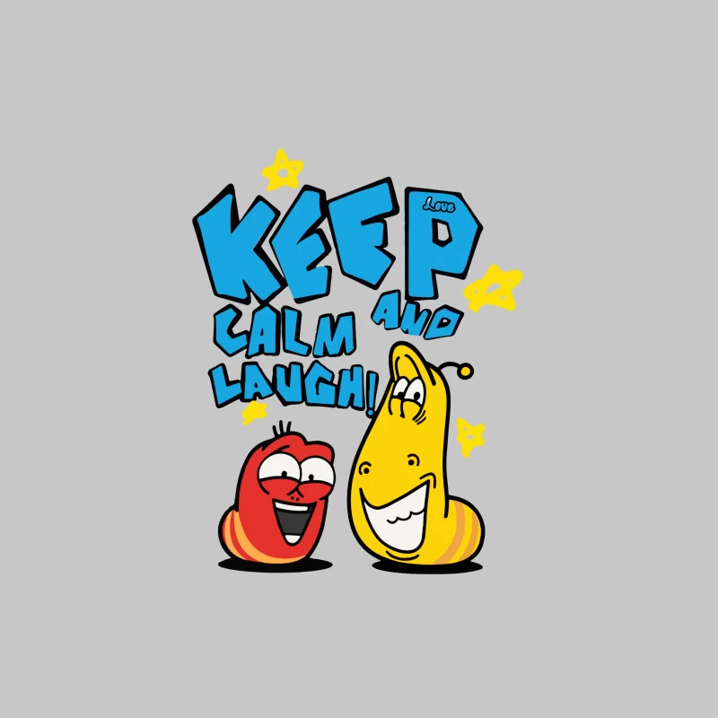 Humorvolle Cartoon-Larven mit motivierendem Spruch Herren Langarm T-Shirt
