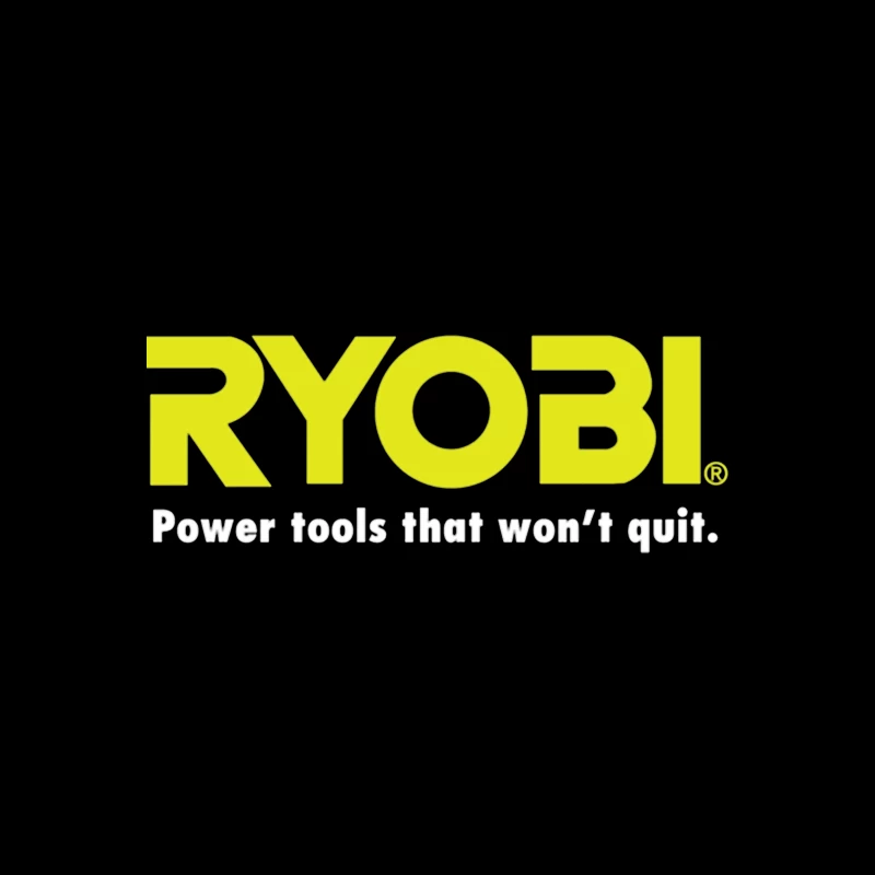 Ryobi Power Tools Corporate Logo with Slogan Travel Mug