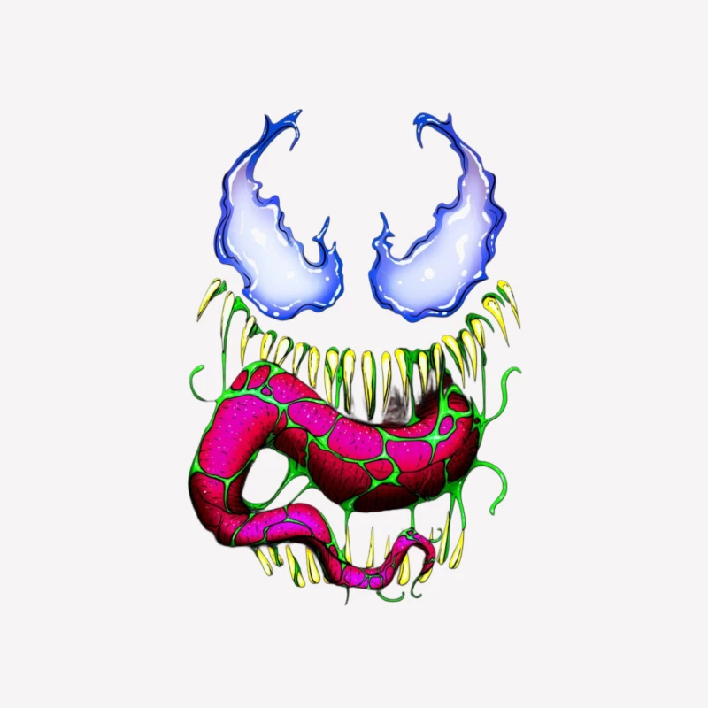 Vibrant Comic Monster Art Female T-Shirt