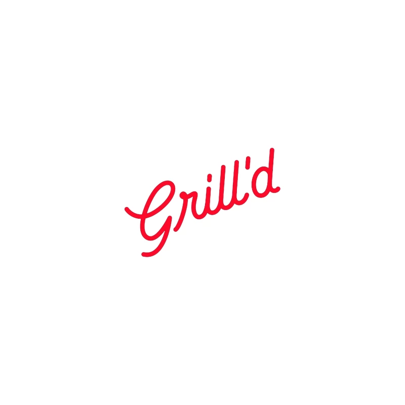 Red Script Logo of Grill'd Restaurant Chain iPhone Case