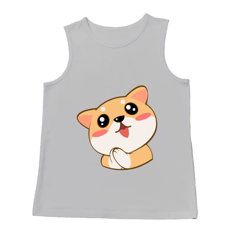 Niedlicher Cartoon-Welpe Herren Tanktops
