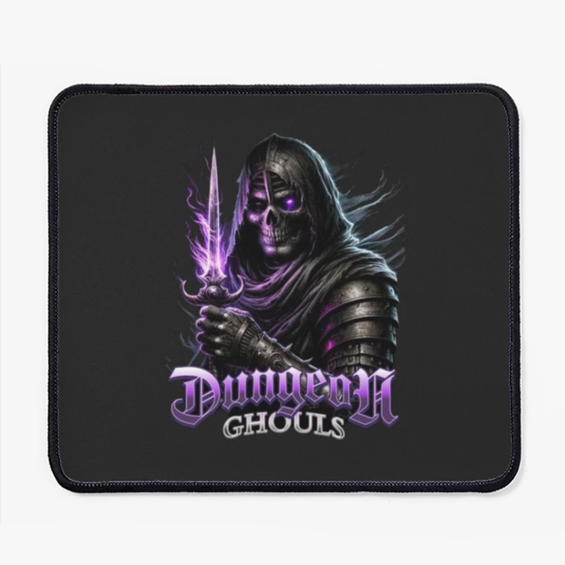 Ethereal Dark Knight with Purple Magic - Dungeon Ghouls Mouse Pad