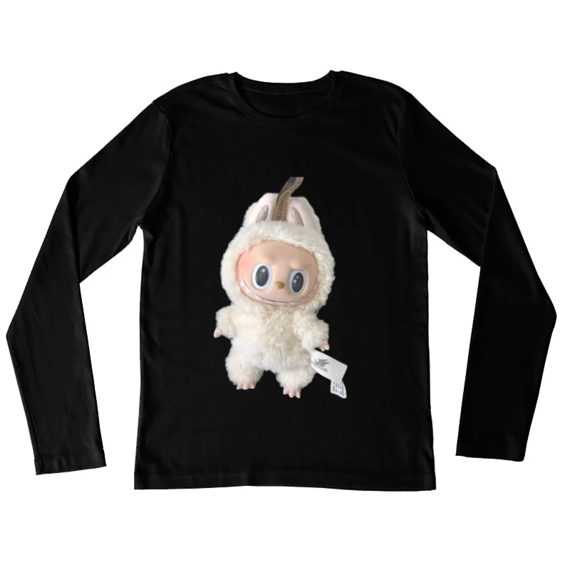 Kuschelige Monsterpuppe im Hasenkostüm Damen Langarm T-Shirt